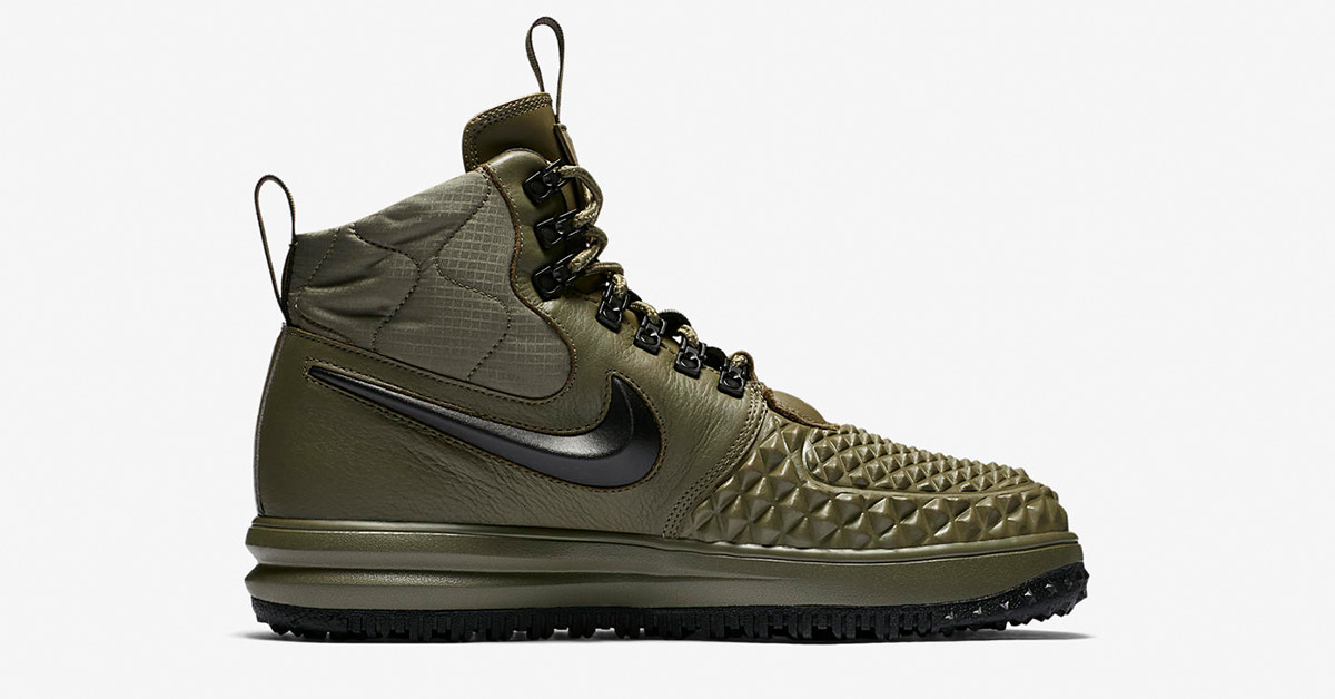 Nike Lunar Force 1 Duckboot Medium Olive Wolf Grey