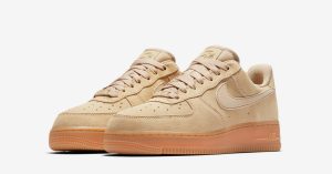 Womens Nike Air Force 1 Low Suede Mushroom Gum AA0287-200