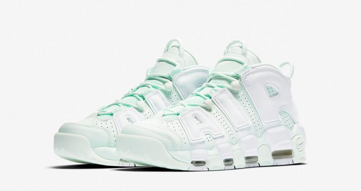 Womens Nike Air More Uptempo Barely Green White