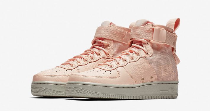 Womens Nike Special Field Air Force 1 Mid Orange Quartz Pale Grey