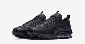 Nike Air Max 97 Black Reflective Gold Cool Sneakers