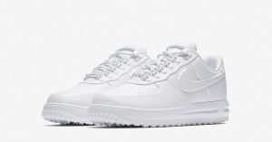 Nike Lunar Force 1 Duckboot Low Triple White AA1124-100