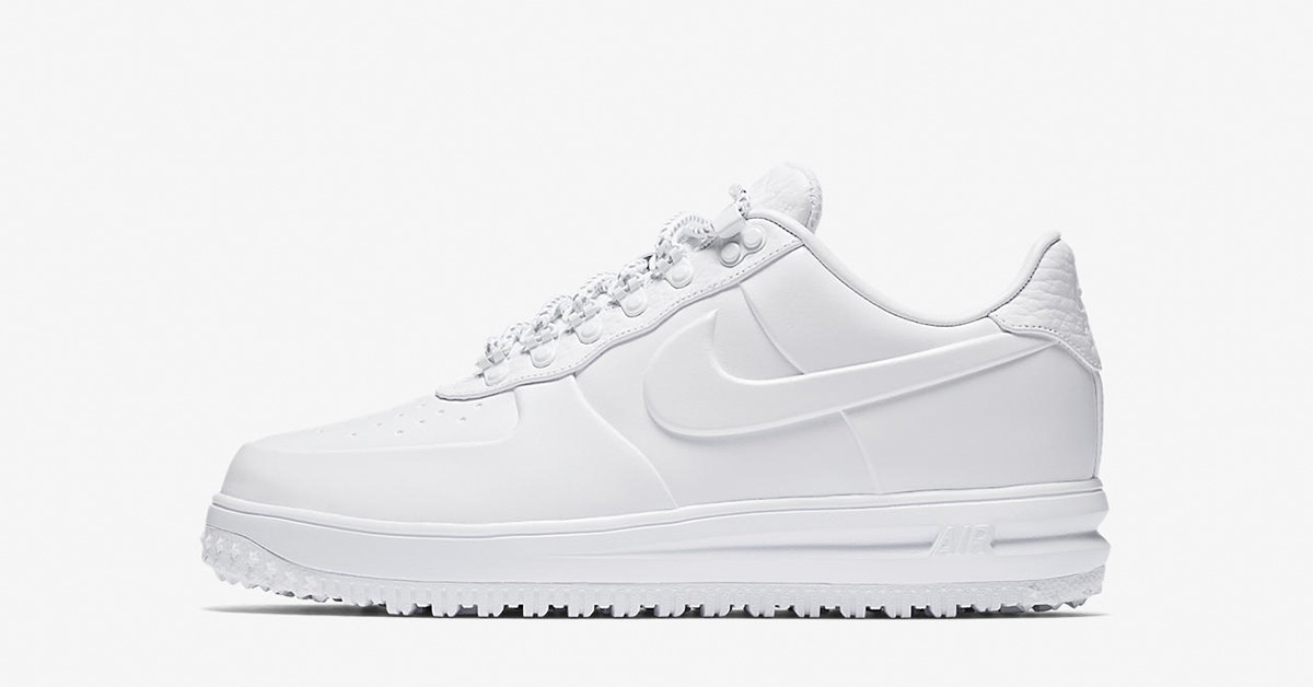 Nike Lunar Force 1 Duckboot Low Triple White AA1124-100