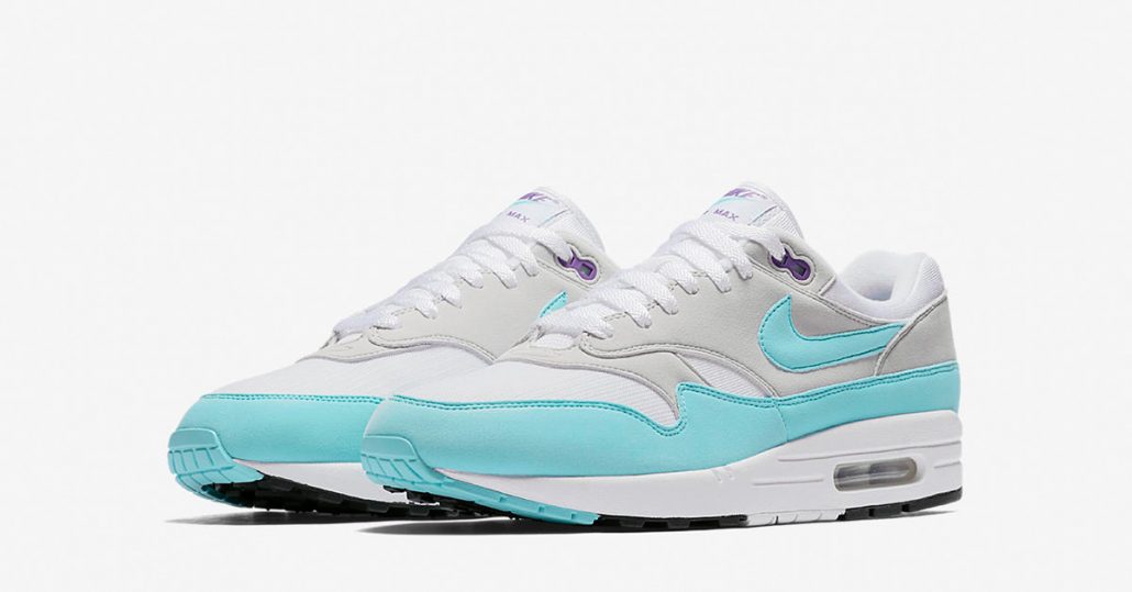 Nike Air Max 1 Anniversary White Aqua 908375-105