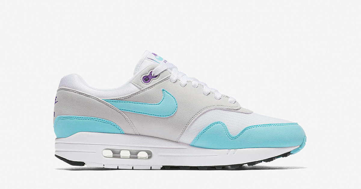 Nike Air Max 1 Anniversary White Aqua 908375-105