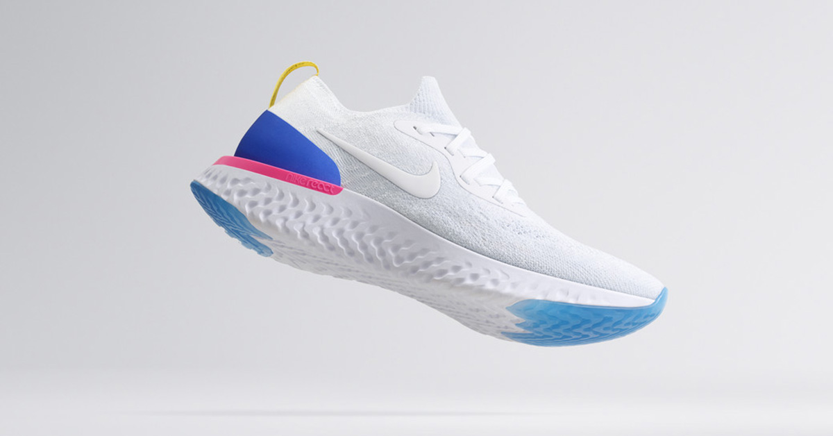 Hvide Nike Epic React Løbesko