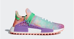 Pharrell Williams x Adidas NMD Hu Trial Holi Chalk Coral AC7034