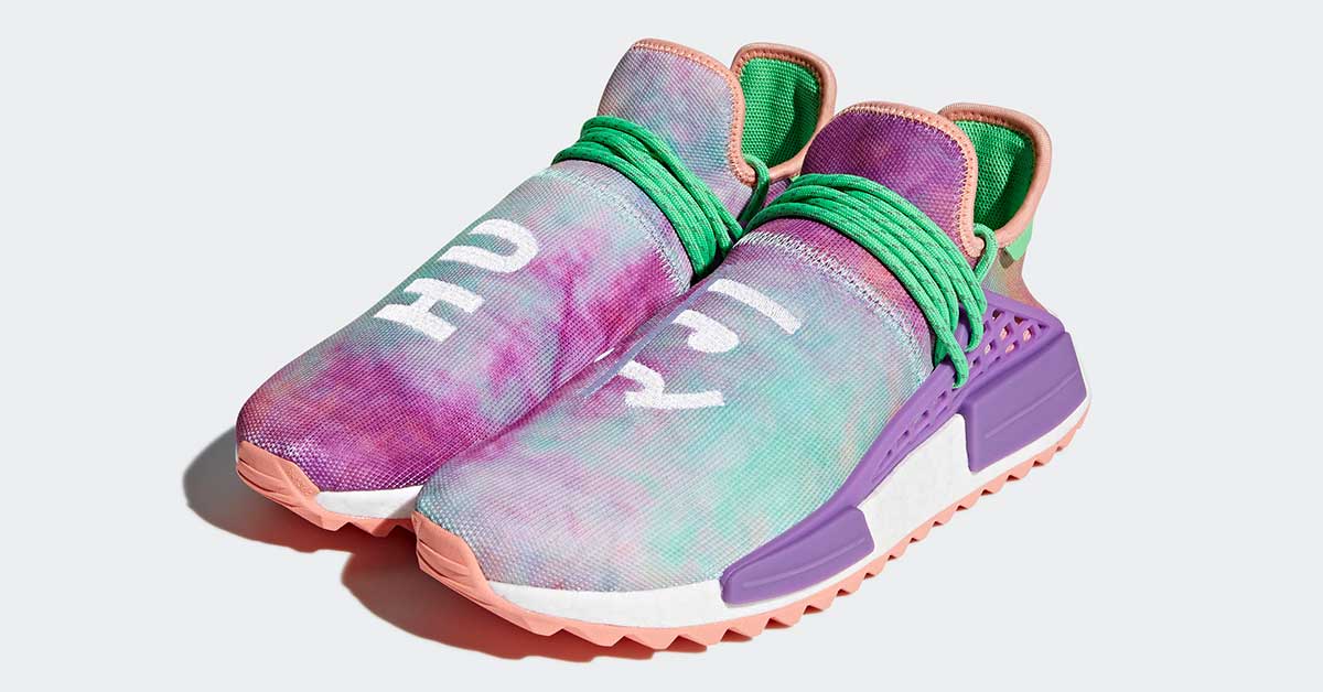 Pharrell Williams x Adidas NMD Hu Trail Holi Chalk Coral AC7034