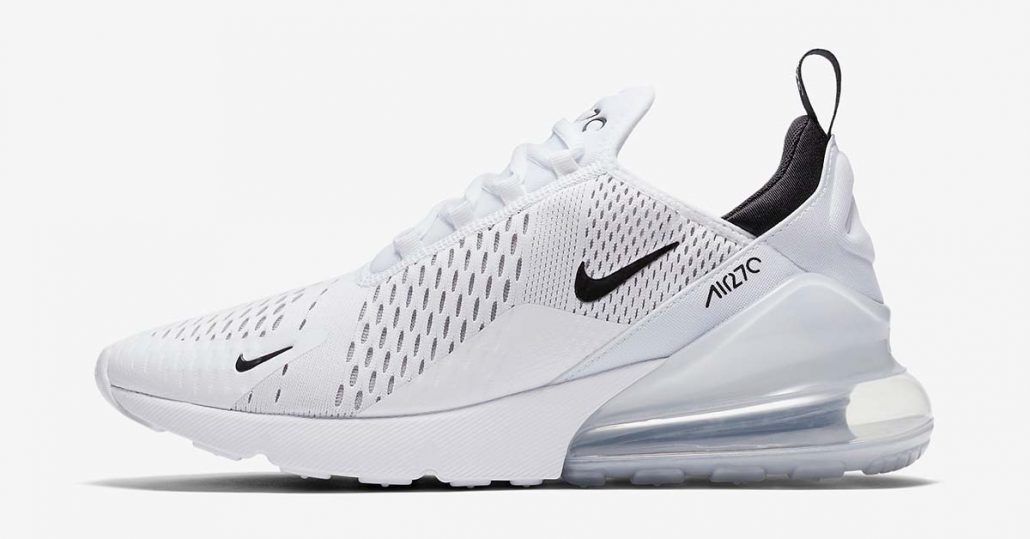 air max 270 white and black