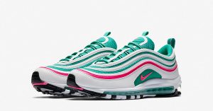 Nike Air Max 97 White Kinetic Green Pink Blast 921826-102