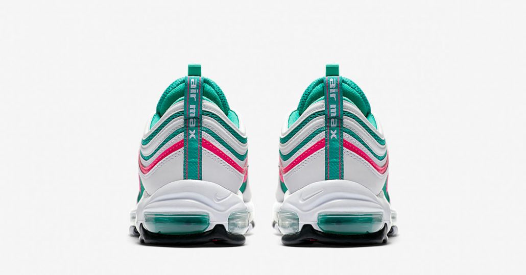 nike air max 97 pink white yellow green