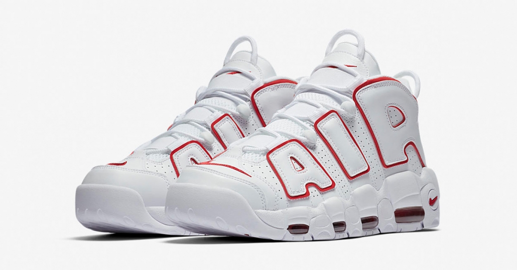 Nike Air More Uptempo White Varsity Red 921948-102