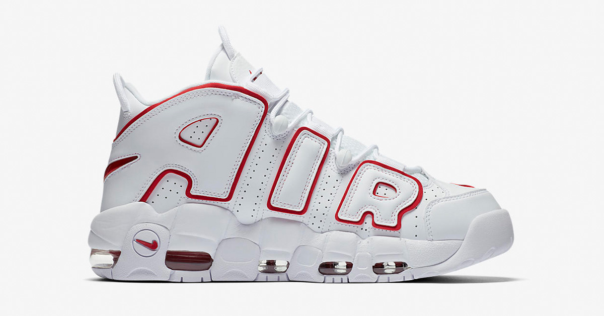 Nike Air More Uptempo White Varsity Red 921948-102