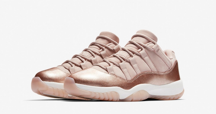 Womens Nike Air Jordan 11 Rose Gold AH7860-105⁠