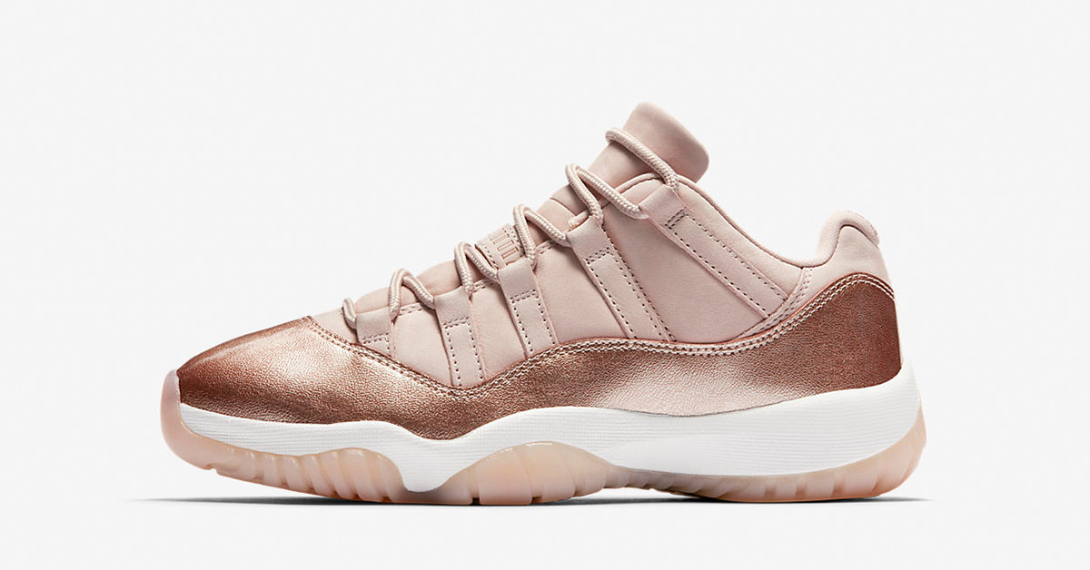 Womens Nike Air Jordan 11 Rose Gold AH7860-105⁠