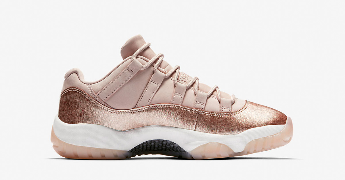 Womens Nike Air Jordan 11 Rose Gold AH7860-105⁠