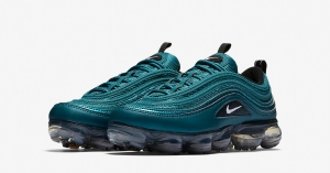 Womens Nike Air Vapormax 97 Metallic Dark Sea Black AO4542-901