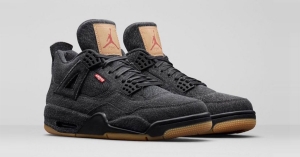 Levis x Nike Air Jordan 4 Sort AO2571-001