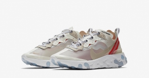 Nike React Element 87 Sail Rush Orange AQ1090-100