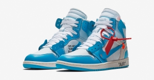 Off White x Nike Air Jordan 1 Powder Blue AQ0818-148