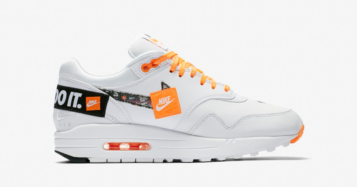 Womens Nike Air Max 1 White Total Orange 917691-100