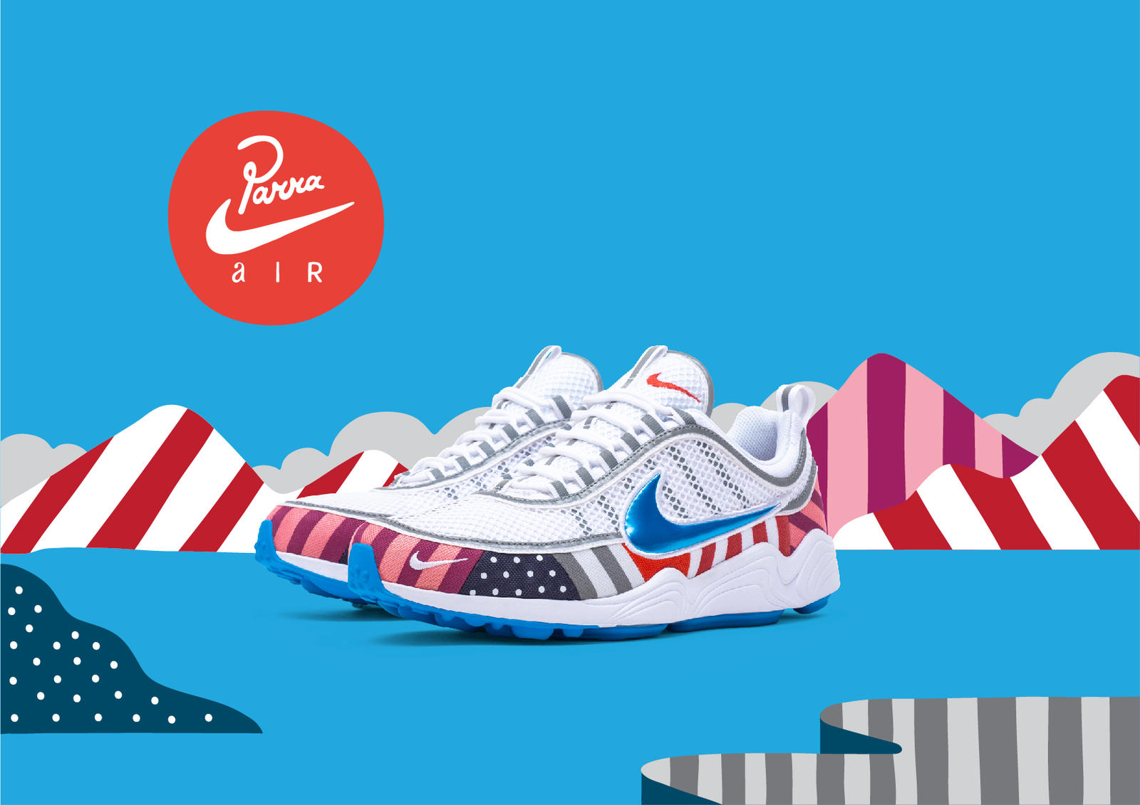 Parra x Nike Air Zoom Spiridon AV4744-100