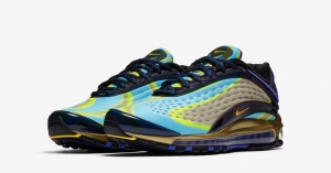 Nike Air Max Deluxe Midnight Navy Laser Orange Persian Violet