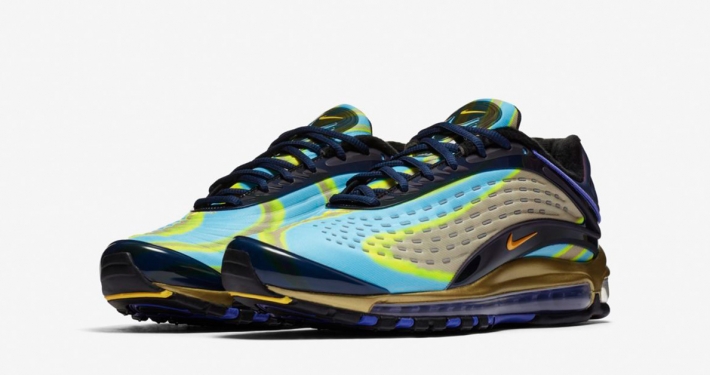 Nike Air Max Deluxe Midnight Navy Laser Orange Persian Violet