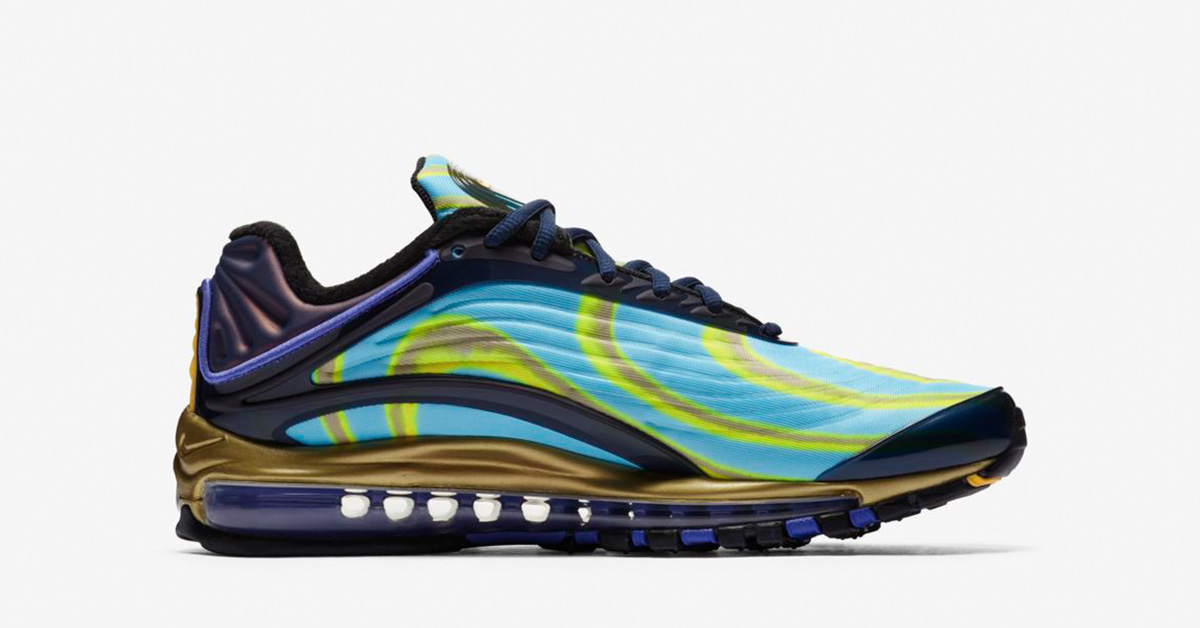 Nike Air Max Deluxe Midnight Navy Laser Orange Persian Violet