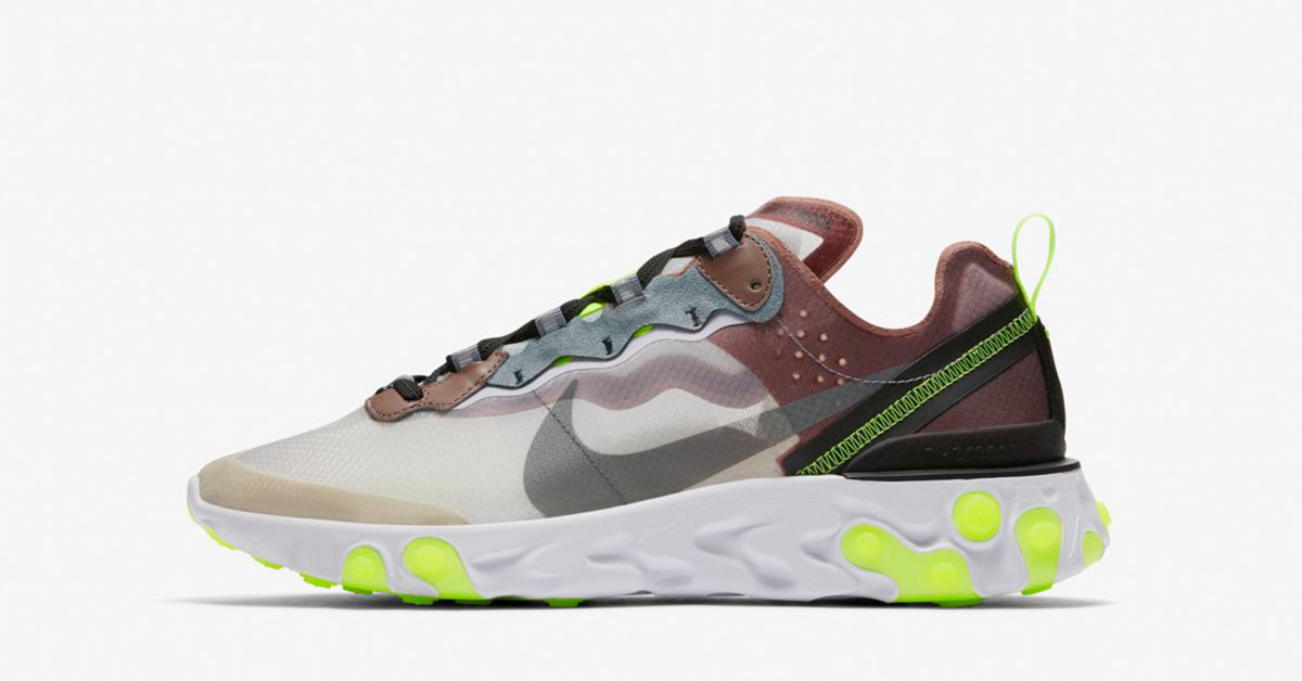 Nike React Element 87 Desert Sand Smokey Mauve