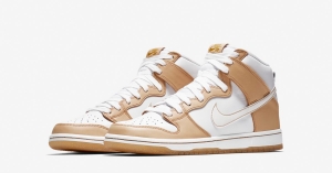 Premier x Nike SB Dunk High Vachetta Tan White