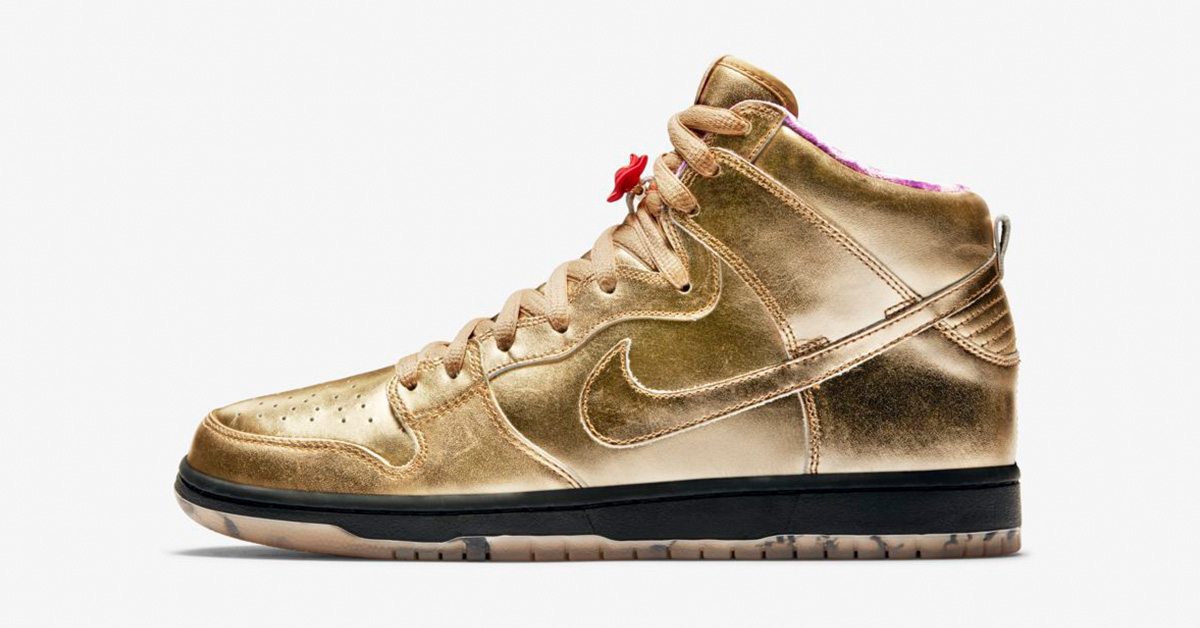 Humidity x Nike SB Dunk High Metallic Gold