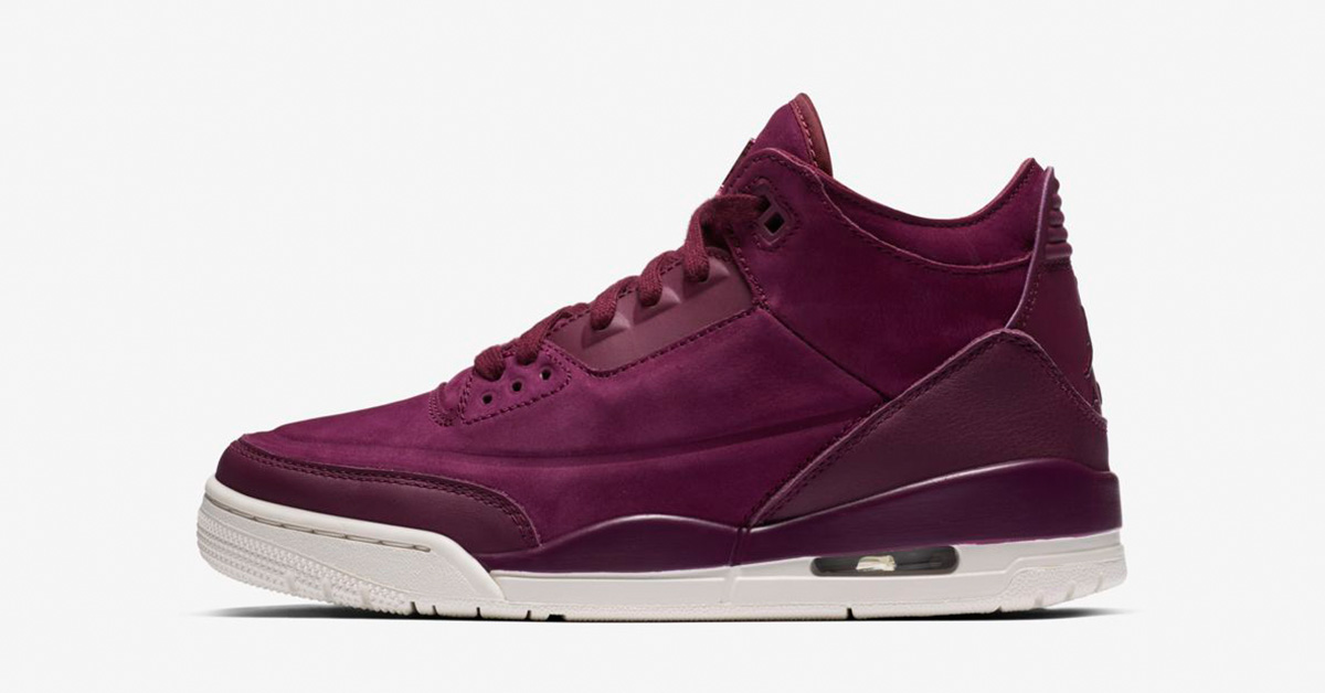 Nike Air Jordan 3 Bordeaux til kvinder