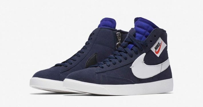 Nike Blazer Mid Rebel Blackened Blue til kvinder