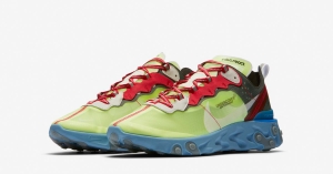 Undercover x Nike React Element 87 Volt Black University Red