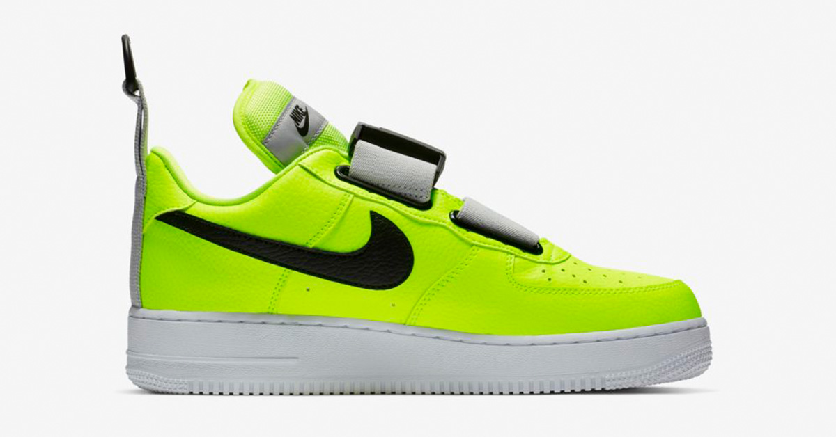 Nike Air Force 1 Utility Volt Black White