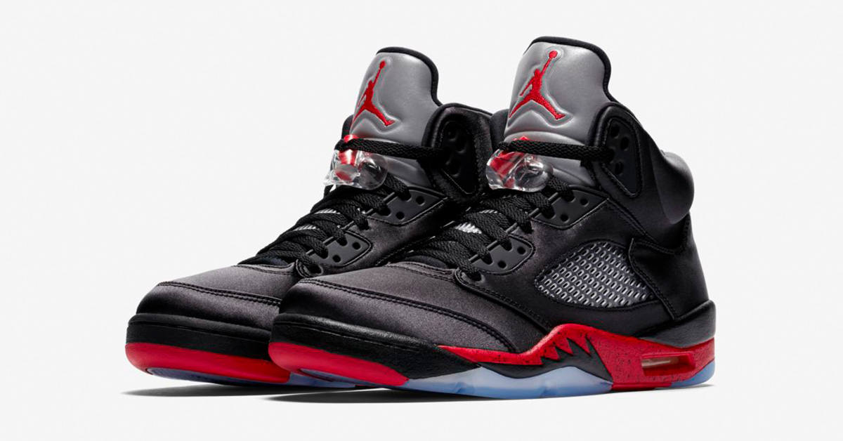 Nike Air Jordan 5 Black University Red