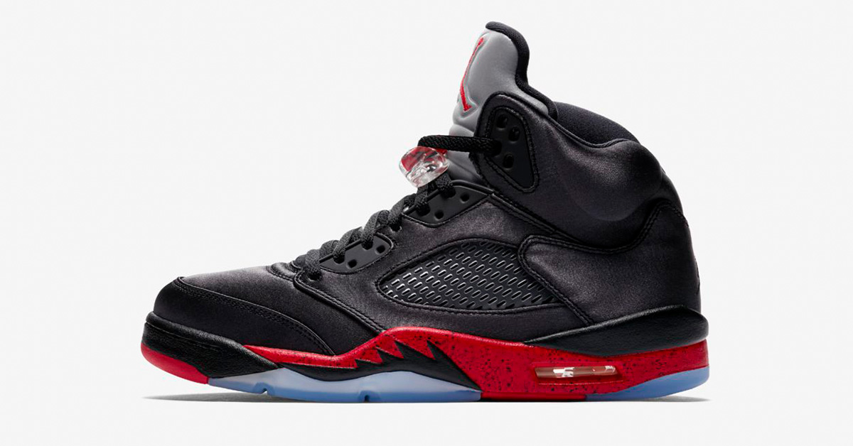 Nike Air Jordan 5 Black University Red