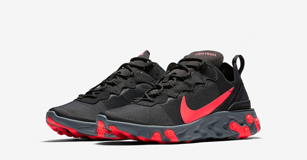 Nike React Element 55 Sort Rød til kvinder BQ2728-002