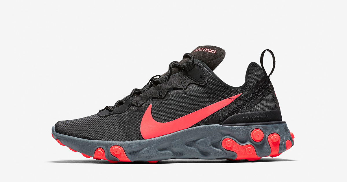 Nike React Element 55 Sort Rød til kvinder BQ2728-002