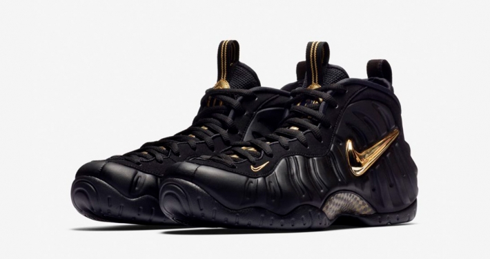 Nike Air Foamposite Pro Black Gold 624041-009