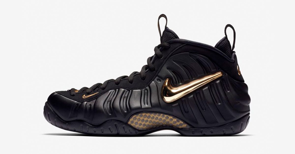 Nike Air Foamposite Pro Black Gold 624041-009