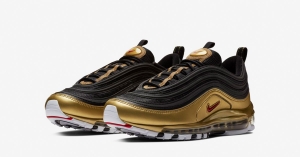 Nike Air Max 97 Sort Guld