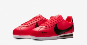 Nike Classic Cortez Premium Rød Sort