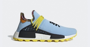 Pharrell Williams x Adidas Solar Hu NMD Lyseblå EE7581