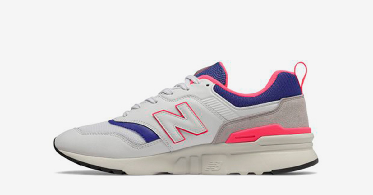 New Balance 997H Hvid Blå Pink CM997HAJ