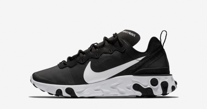 Nike React Element 55 Sort Hvid til kvinder BQ2728-600