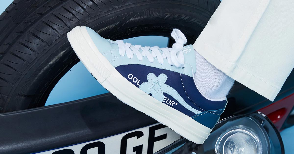 Converse x Golf Le Fleur Lyseblå