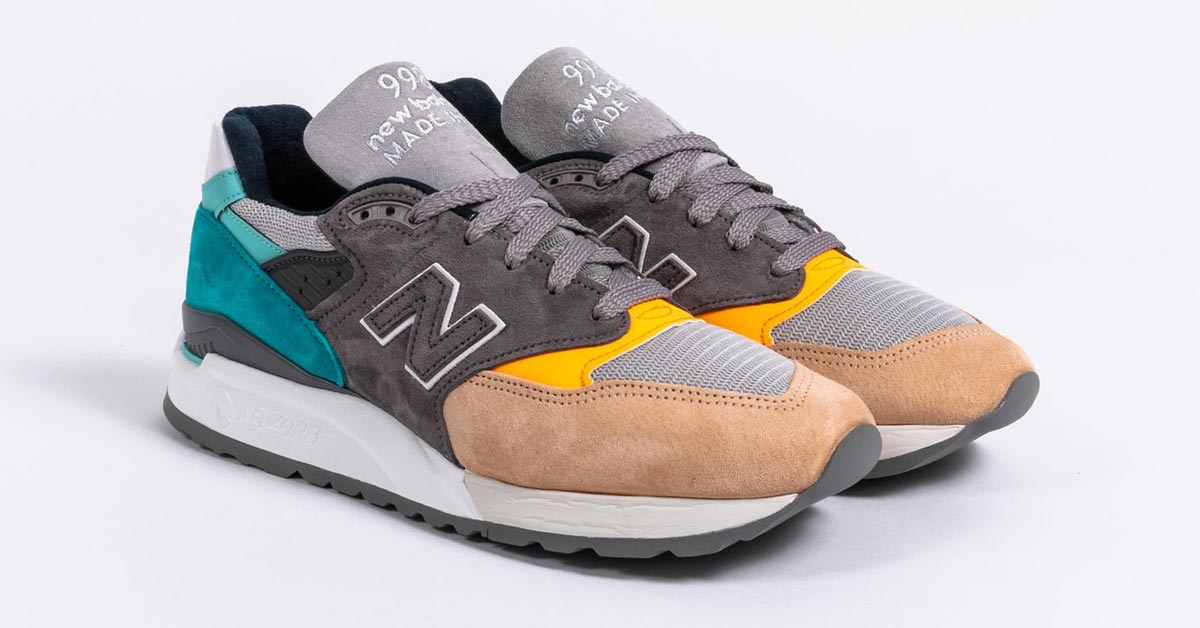 New Balance 998 Grå Blå M998AWB