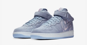 Nike Air Force 1 Mid Lyseblå Have a Nike Day